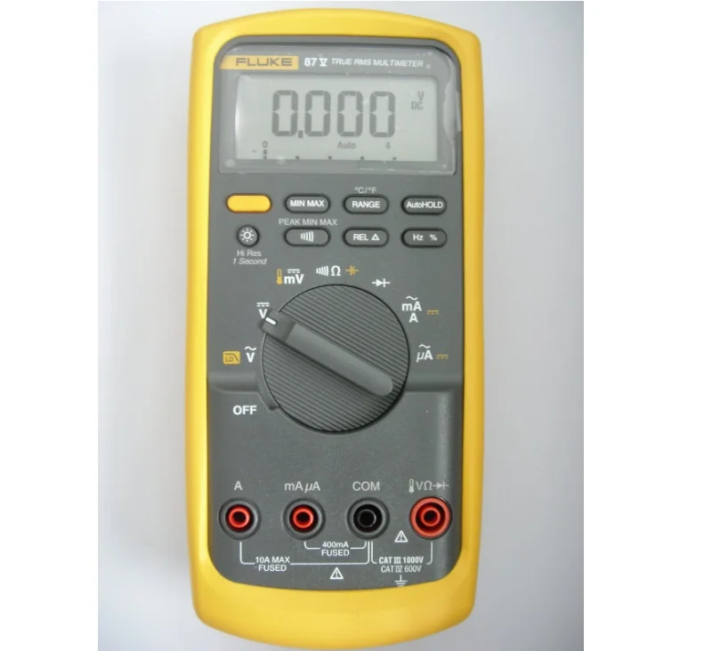 built-in thermometer and temperature probe measuring non-linear signals fluke 87V digital multimeter