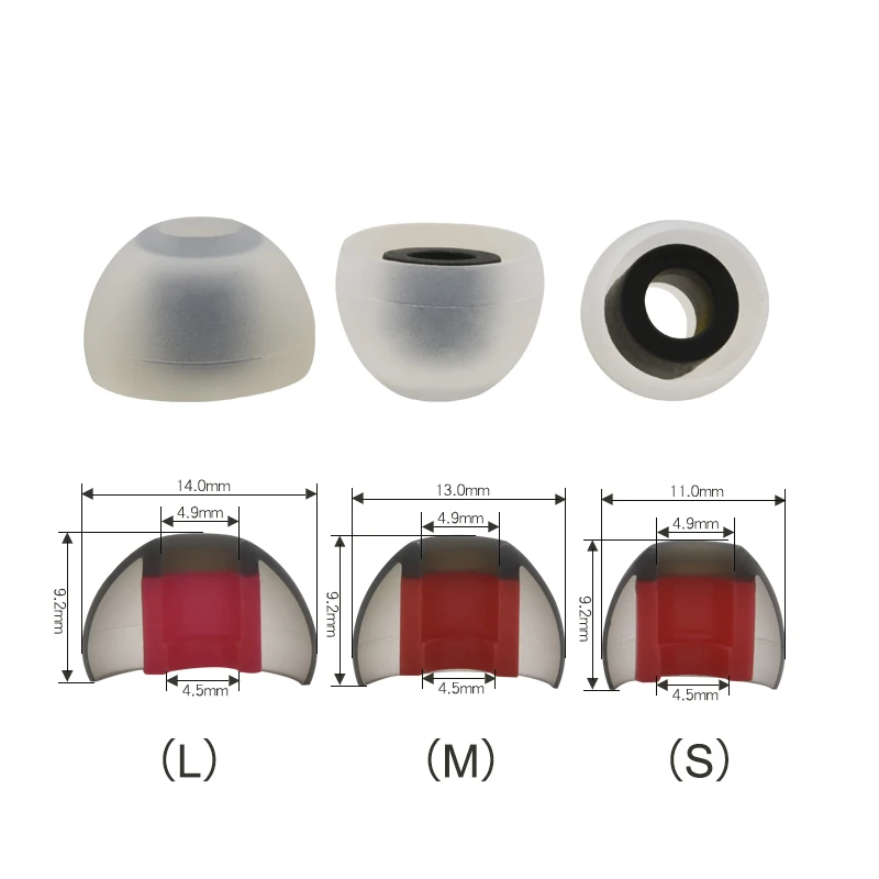 HZ-107 Прямая продажа с фабрики, силиконовые насадки для наушников LMS, вкладыши для наушников, гарнитура