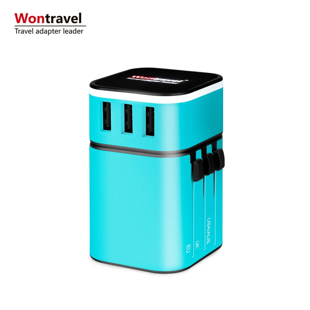 Wontravel hot selling 240v plug adapter all in one electrical items 3 pin power adapter