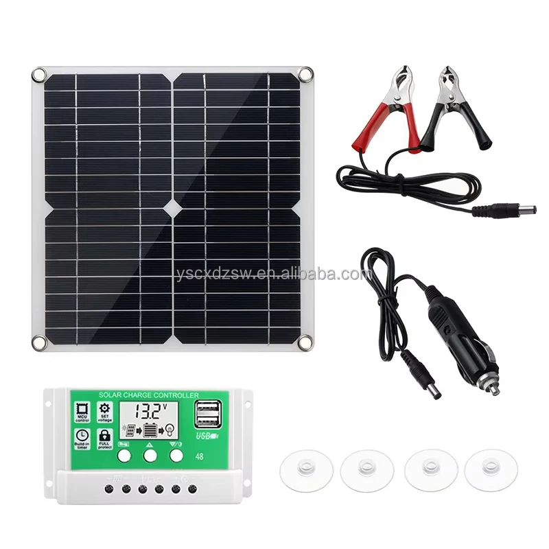 Portable 20w Monocrystalline Silicon Solar Panel Kit Outdoor Mppt Company