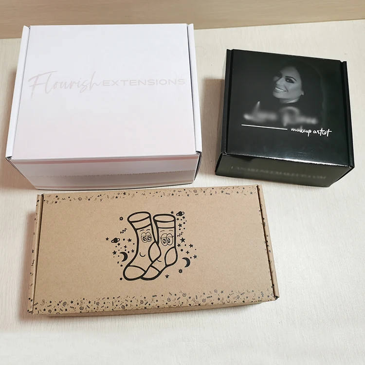 Custom Colorful Printing Corrugated Shipping Box Clothing Package Mailer Box Express Delivery Boxes