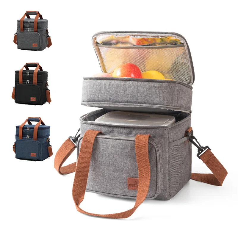 Insulated Lunch cooler Bag for Men Women, Leakproof Thermal Lunch bag Work  Soft Lunch Cooler Bag with Adjustable Shoulder