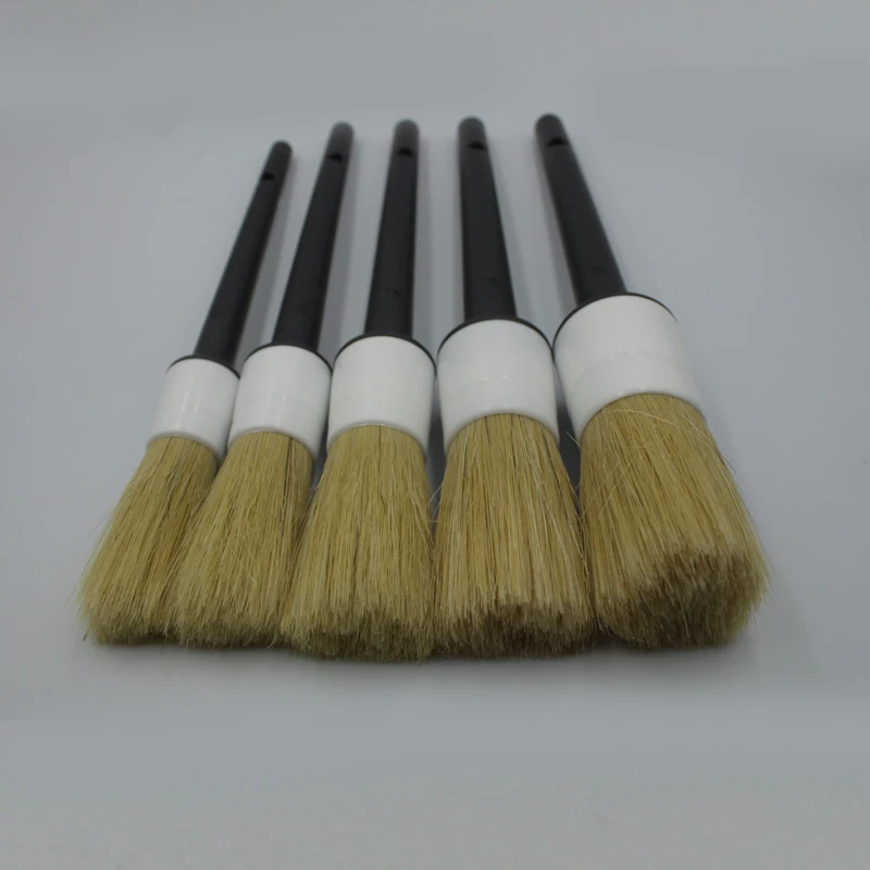 
Natural Boar Hair Detail Brush Car Detailing Brysh 