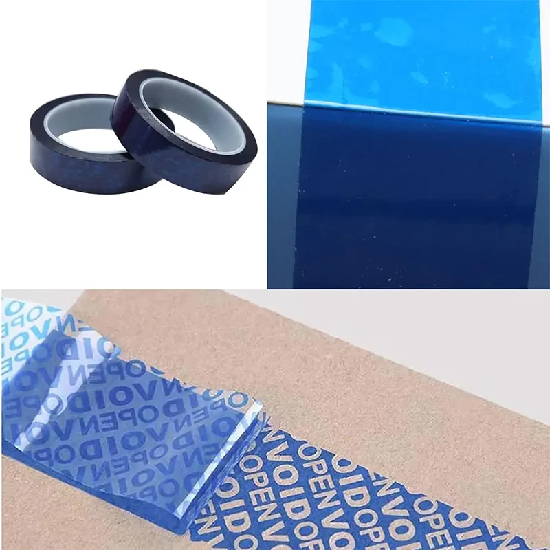 Blue Tamper Evident Tape Tamper Evident Security Tape Transfer Tamper Proof Security Void Tapes Ultra Thick Void Film