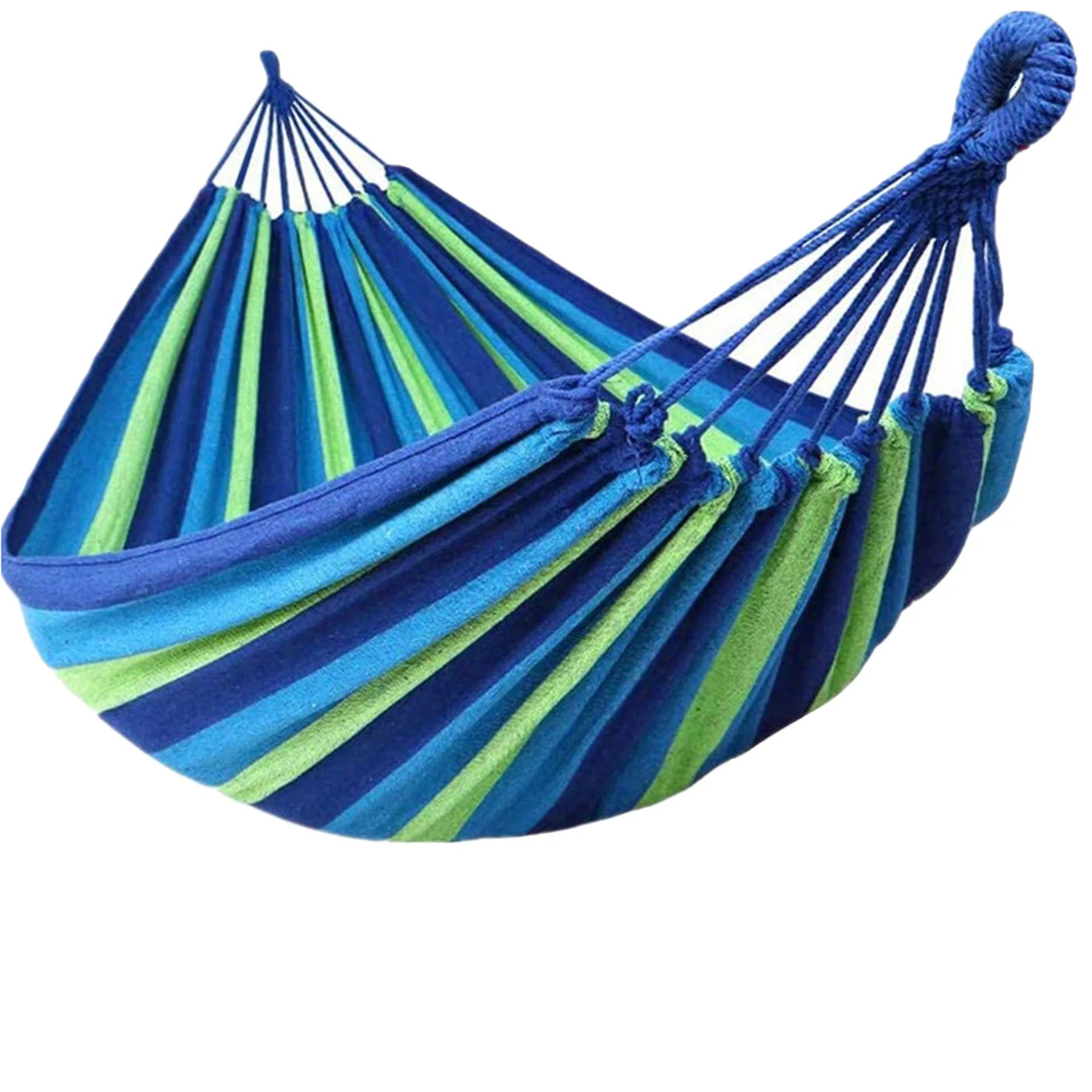 Manufacturer Ultralight Camping Hammock with backpack Hot Sale Rainbow Outdoor Furniture Leisure Portable Hammock Canvas Hammock