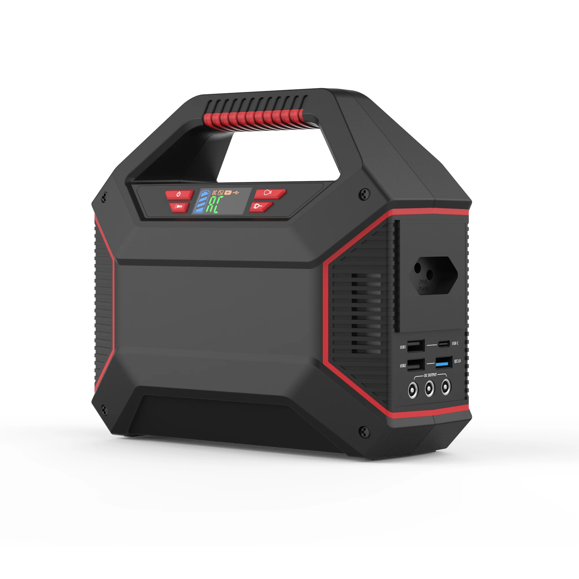 155Wh Portable Energy  Power Station with AC DC USB output, Portable Power Station Generator QC3.0 Solar Energy Generator System