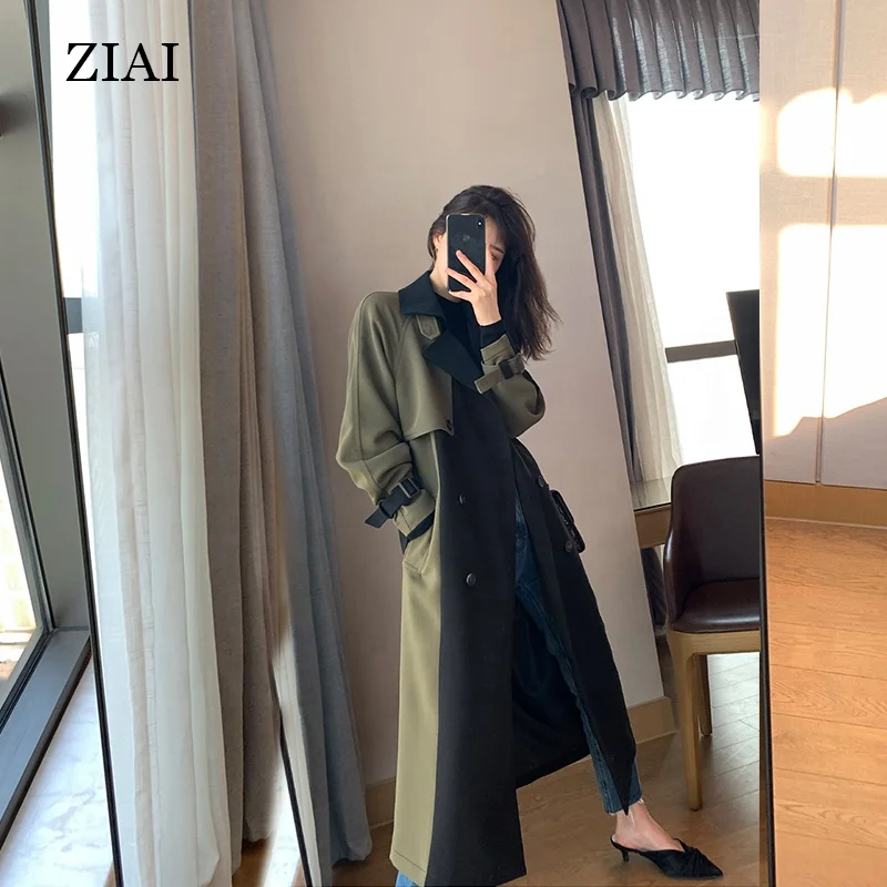 High quality Spring new fashion style trench coat British style thin wild small high school trench coat women