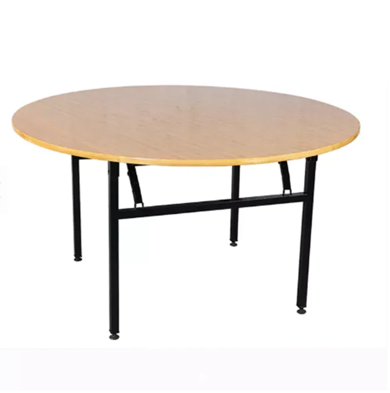 Banquet Catering Wood Metal Banquet Folding Wedding Table