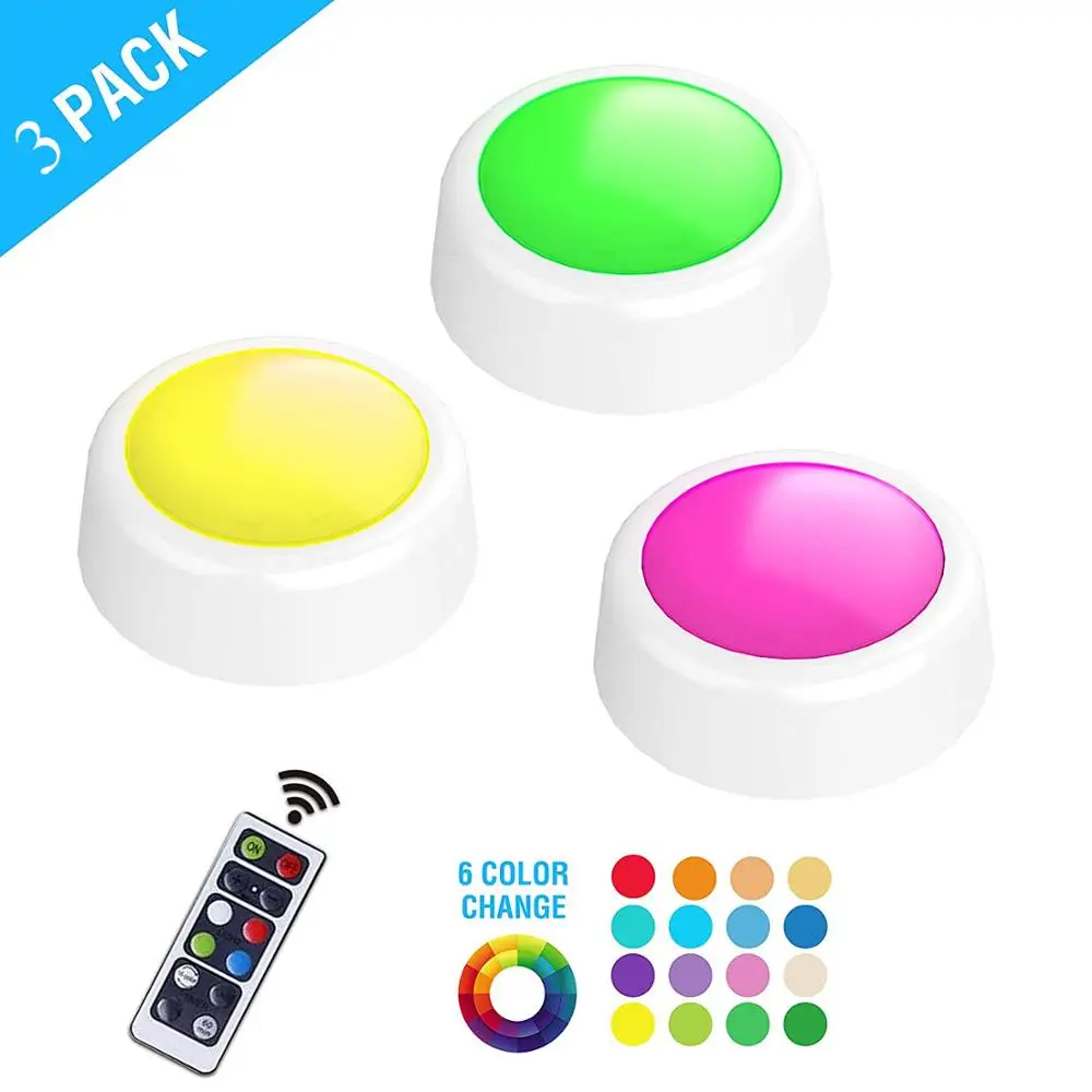 Rechargeable Led Puck Night Light For Anywhere Closet Stair Lights