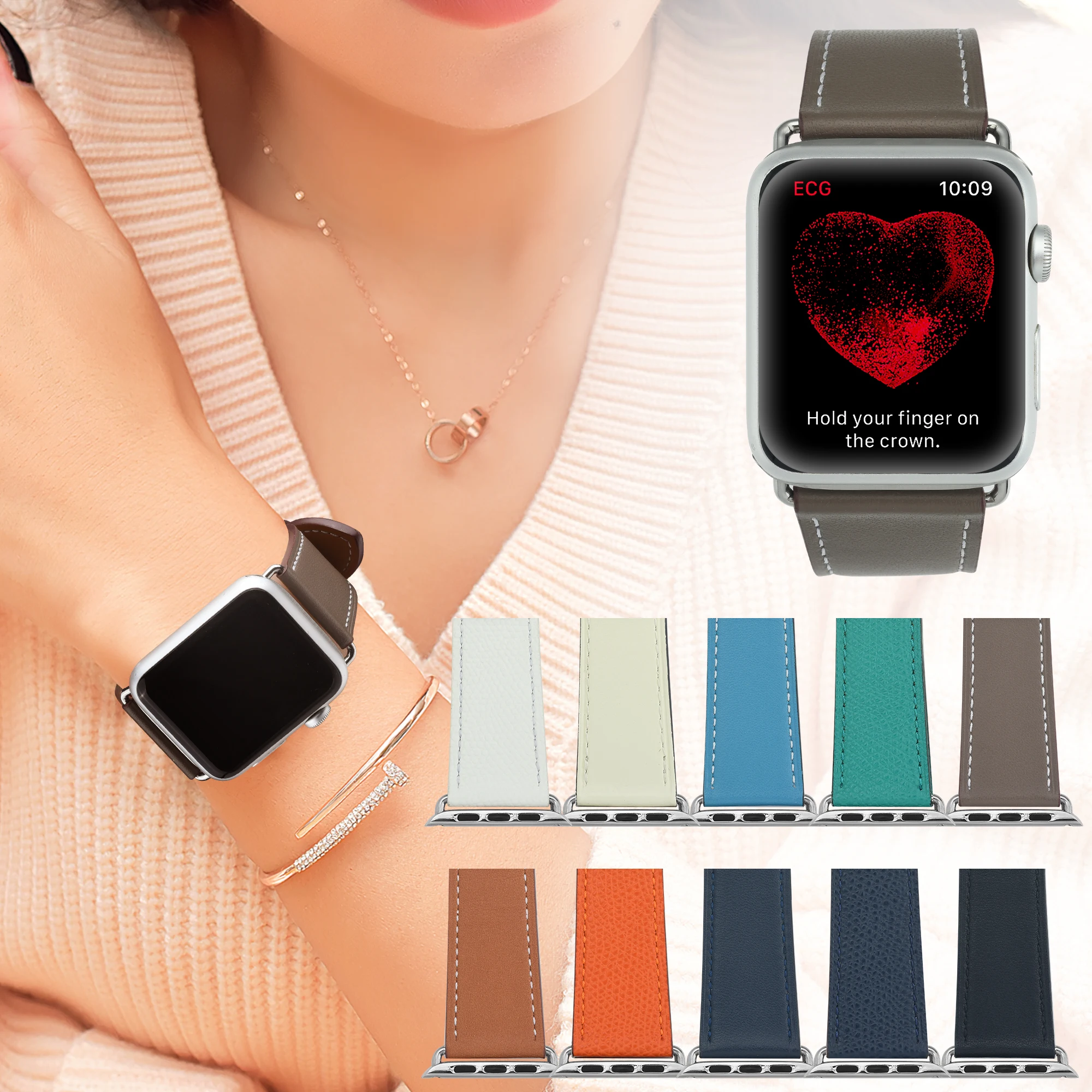 LAIHE Custom Wrist Designer Series 6 7 8 44 49mm Watchband Luxury Men Women Ultra Leather Straps Bands For I Watch Apple Watch