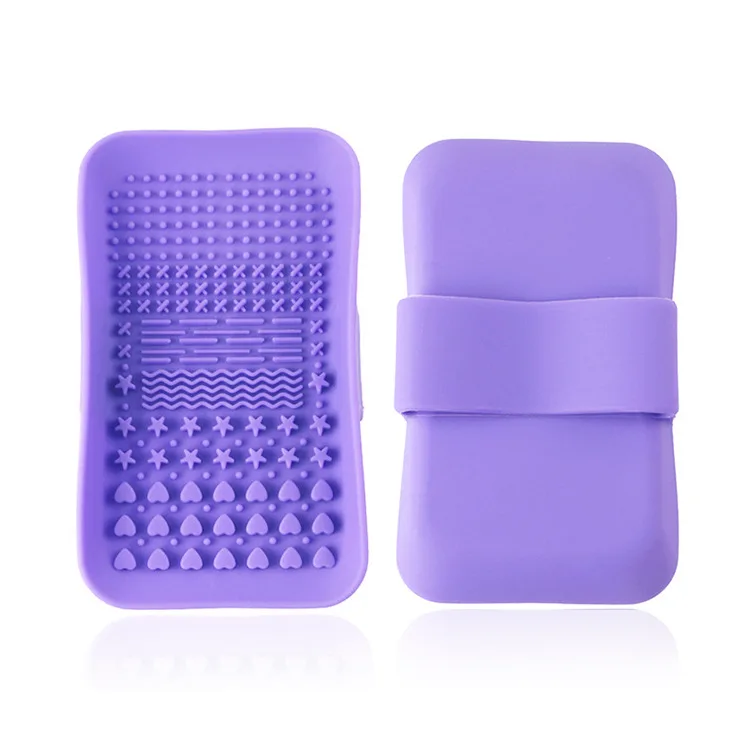 
Wholesale Makeup Tools Popular Beauty Cosmetic Pad Washing Scrubber Silicone Makeup Brush Cleaner Mat 
