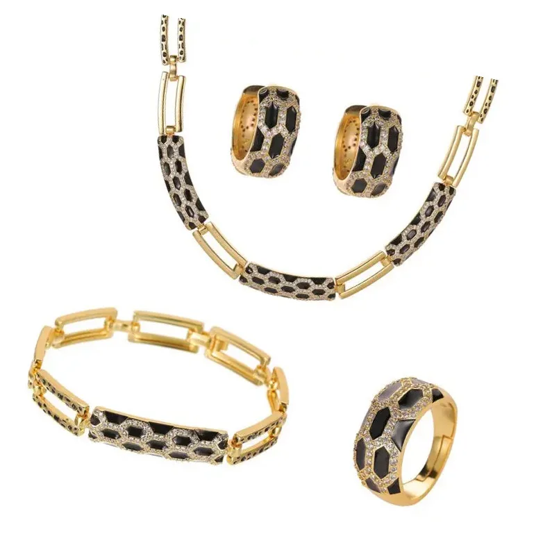 chinese jewelry wholesale women bracelet bracelet chain necklace set of earrings