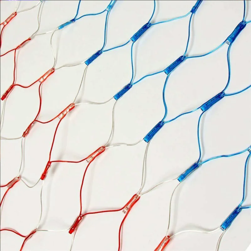 Hot Sell 2 x1M 110V American Flag Net Light with 420 LED Waterproof Led Flag Net Light for Yard Garden Decoration