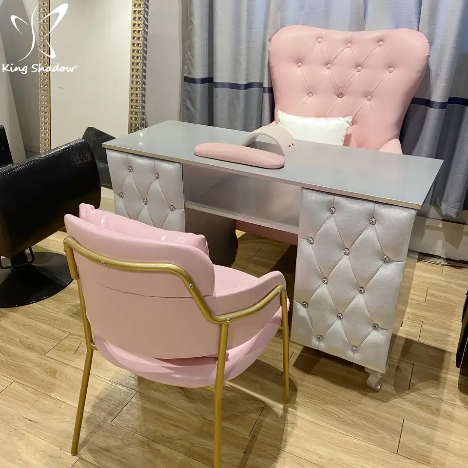 Beauty nail  bar pedicure manicure station salon furniture mesa desks