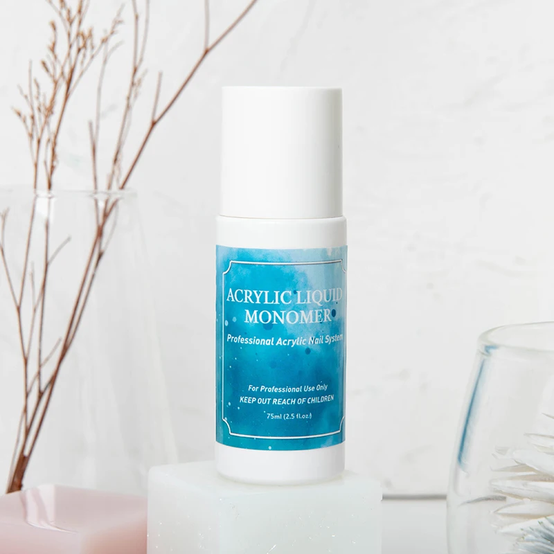 Custom Logo Private Label 75ml Monomer Acrylic Nail Liquid for Nails Acrylic Powder