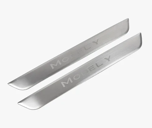 Tirol Stainless Steel Threshold For Model Y 2019 2020 2021 Door Sill Protector Threshold Decoration Car Welcome Pedal