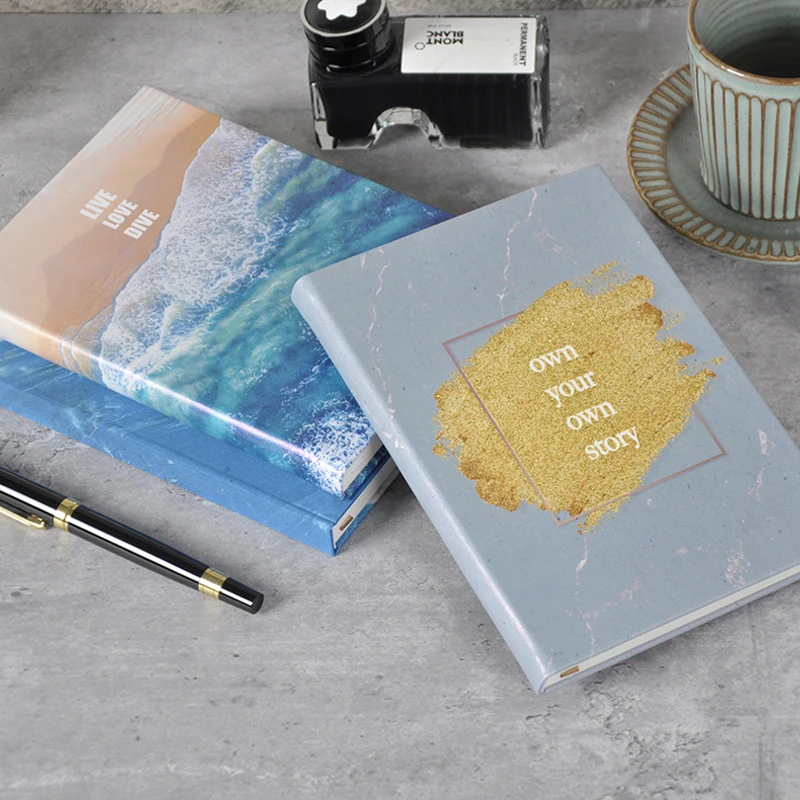 Personalized Customizable Cover Printed PU Leather Hardcover Journal Notebook 2024 Planner