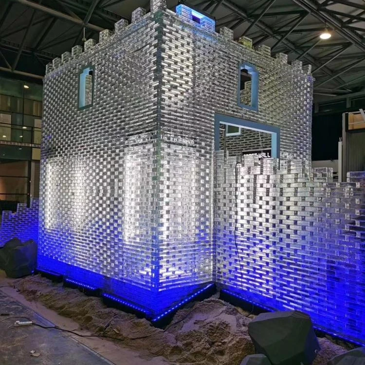 Большая стена из хрустального стекла/стеклянный кирпич