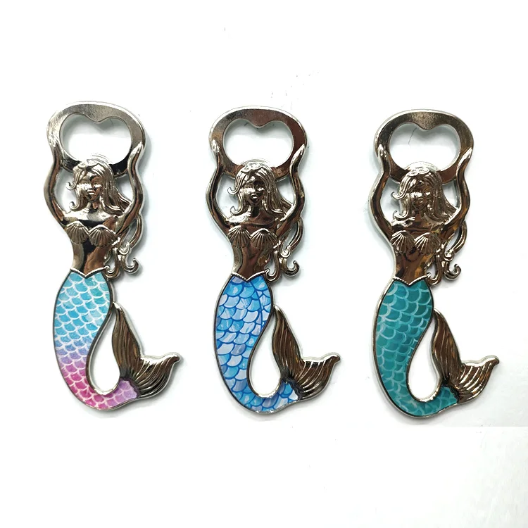 Custom design logo tourist souvenir metal magnetic beer opener bicycle bottle opener