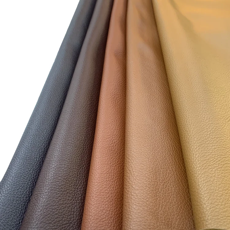Pu Fabric Leather Material Lychee Leather Material Vinyl Leather