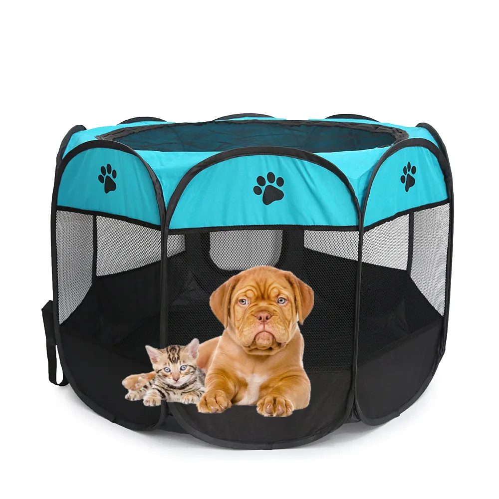 Better Price Indoor Pet Tent Oxford Cloth House Pet Delivery Room Fence for Dog Cat Puppy Pet Tent Dog House