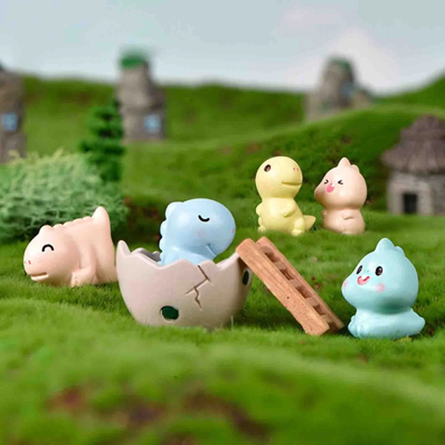 Новинка, миниатюрное полимерное украшение T-Rex для садоводства, украшение «сделай сам» в виде дракона, яиц, гнезда дракона, маленький динозавр, ремесла из смолы