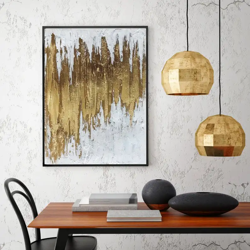 Framed abstract wall art decorative oil painting handcrafted oil brush painting