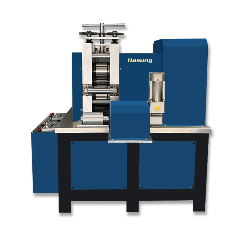 Thin Precious Metal Slicing Electric Rolling Mill Machine 8HP Gold Foil Sheet Rolling Mill With 4 Rollers