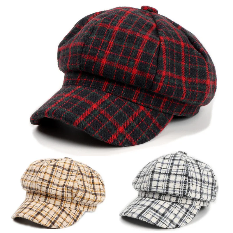 2024 New arrival wholesale Custom Newsboy Cap Wholesale Beret Hat Winter Beret Fashion