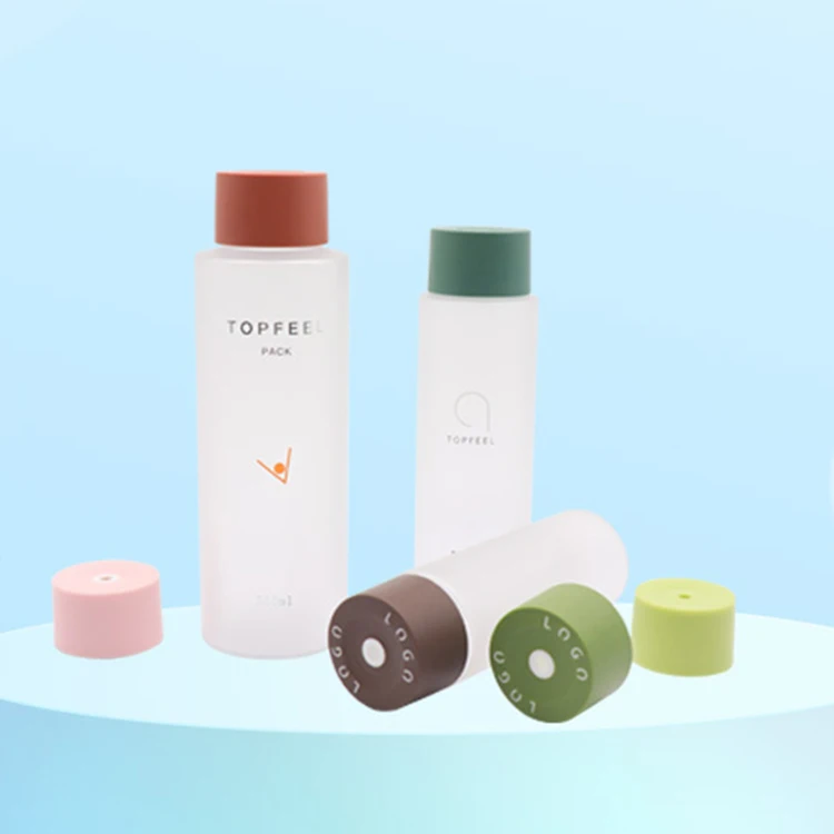 New Design Muliti Color Plastic Cap Bottle Empty Toner Makeup Remover Bottle With Cap