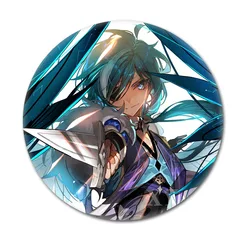 New Design Genshin Impact Ganyu Traveller Game Pin Cosplay Cute Brooch Gift Shirt Backpack Lapel Badge Decoration