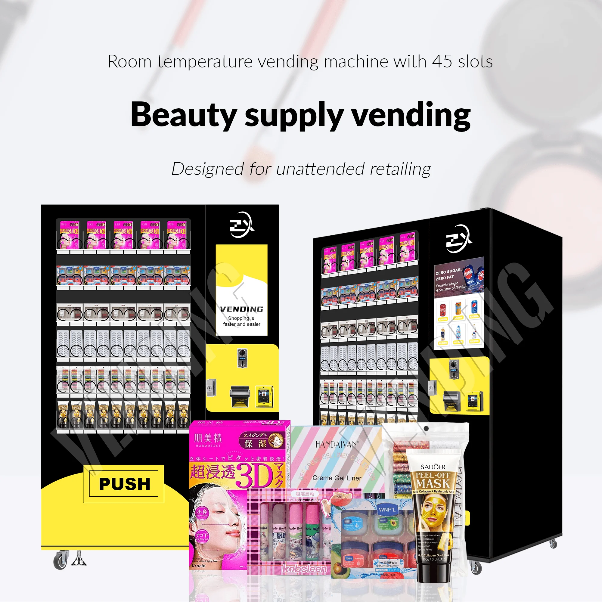 Sdk Function Coin/qr Code/token Beauty Products Vending Machine Credit Card And Token Payment System For Beauty Products