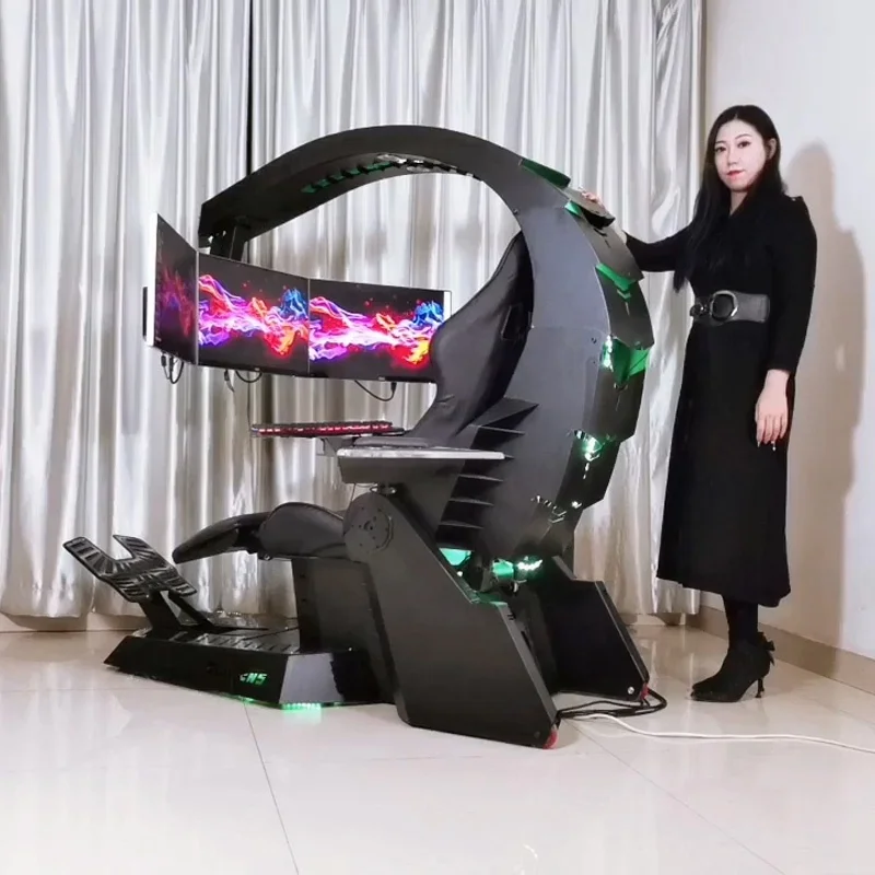 Car Racing Simulator Machine Computer Leather Pu Game Chair Gaming