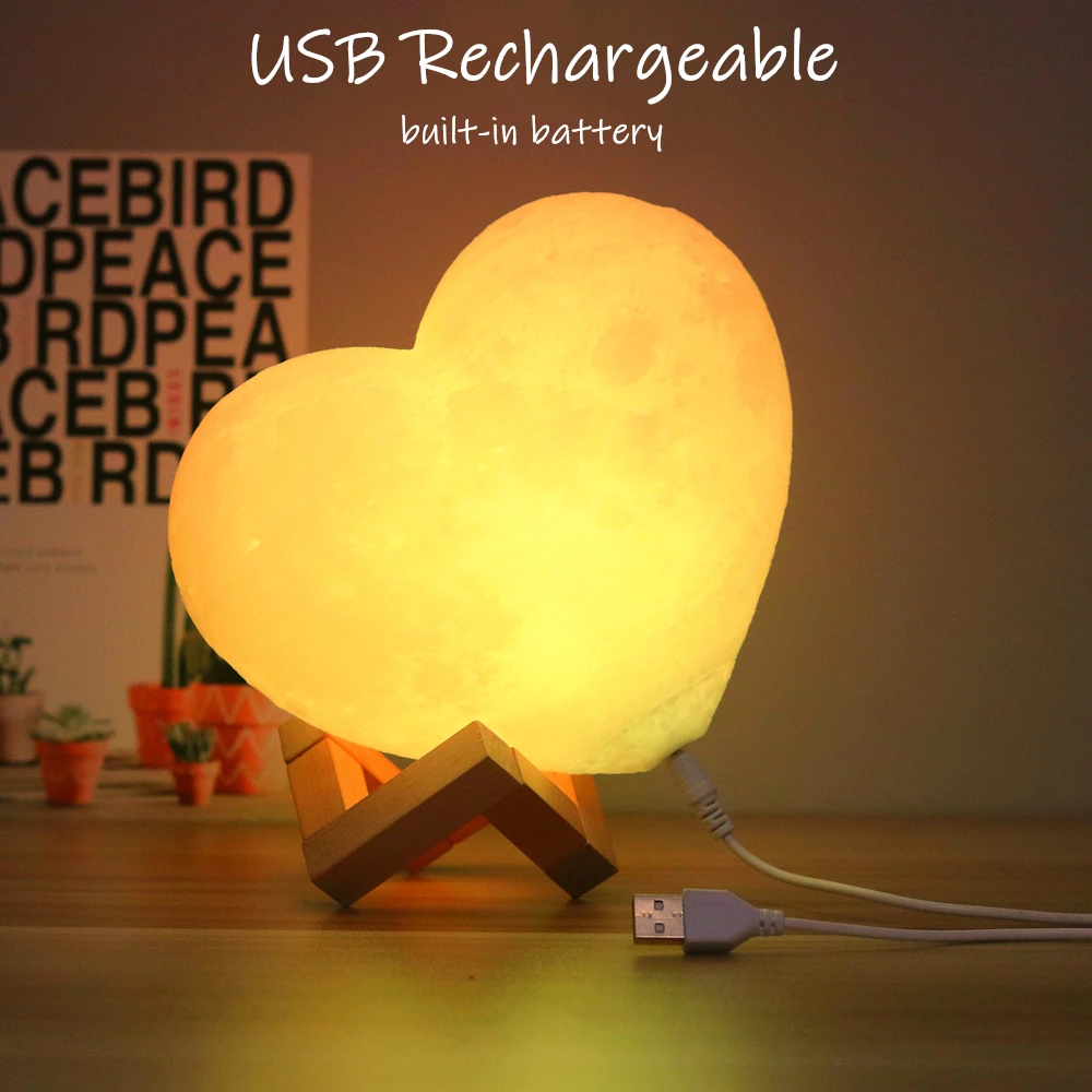 Christmas Decorations 2022 3color 10/12/15 cm USB Modeling Light Romantic Love heart Lamp Kid Birthday Gift 3d lED night lights