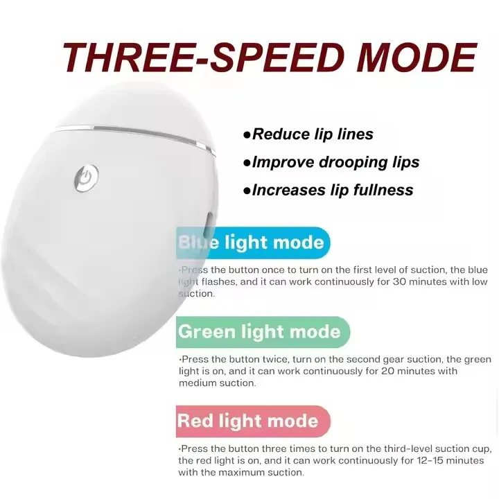 Make Up Tool Painless Electric Lip Vacuum Plumper 3 Gears Lip Suction Plumping Device