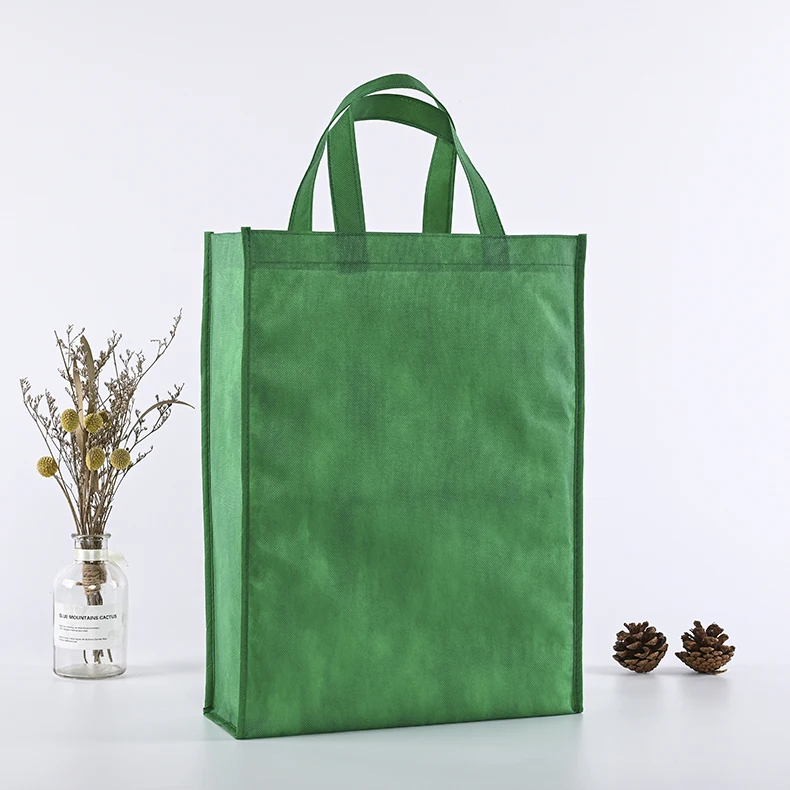 Custom Printed Logo Reusable Fabric Nonwoven Grocery Shopping Tote Bags Customized Gift Bags