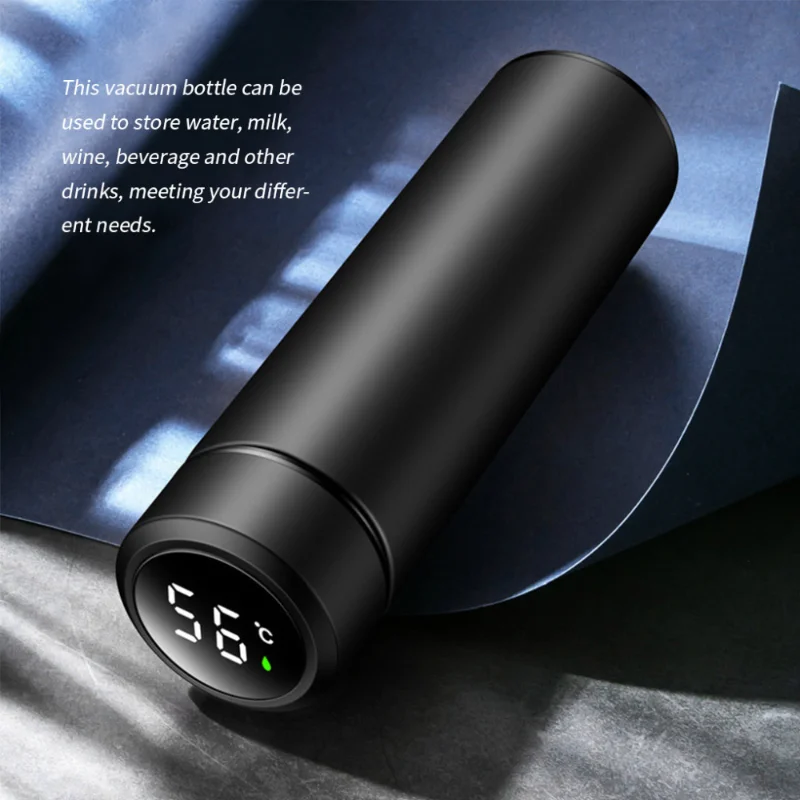 SI170 16oz Smart Thermos with Temperature display Stainless Steel Water Bottle with Custom Logo
