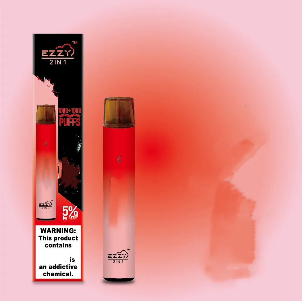 Factory authentic 950mAh 2000puffs refillable empty machine EZZY 2 in 1 switch vape pen