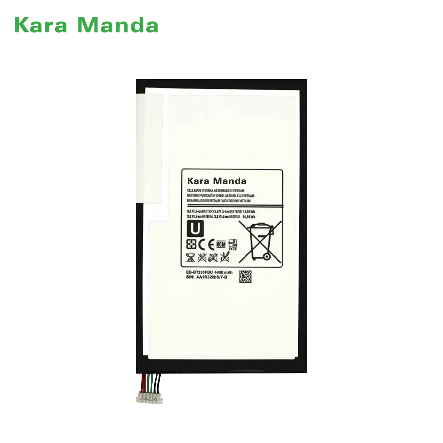 Kara Manda EB-BT330FBU Li-ion Replacement Battery for Samsung Tab 4 8.0 Inch 2014 T330 T331 T335 EB-BT330FBE