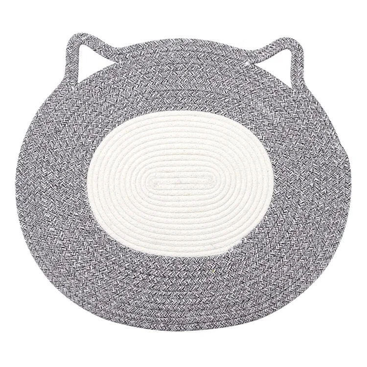 Comfy Cotton Rope cat Cushion Pet Placemat Sleeping Carpet