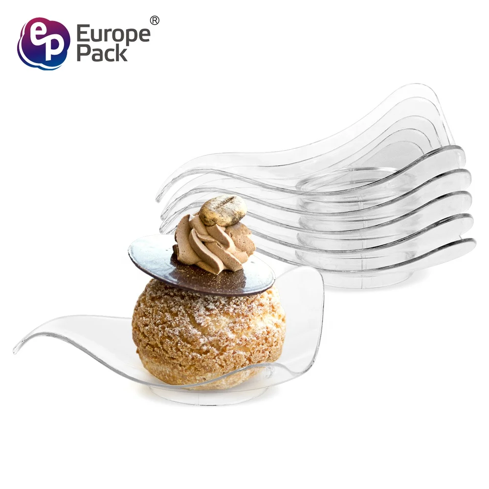 H0t sale food grade BPA free special shape clear disposable plastic sauce dish tray