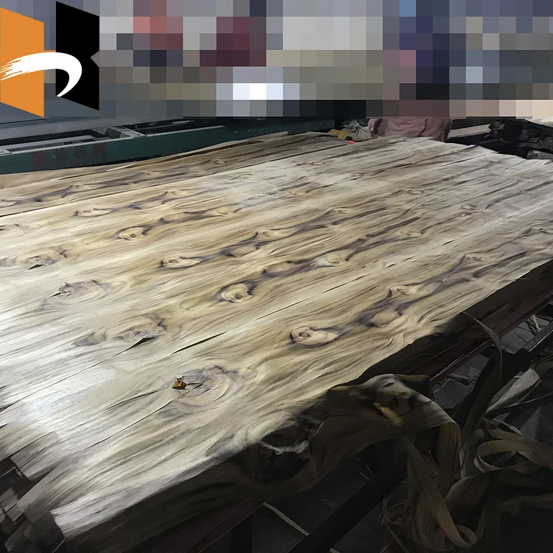 3mm Burma Teak Veneer Laminated Fancy Plywood For Double Door Designs