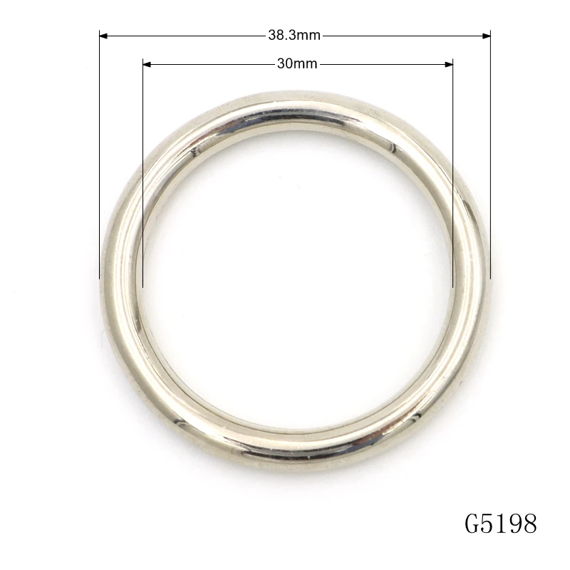 Different Sizes Bag Hardware Buckle Zinc Alloy O Ring Custom Metal Bag Buckles