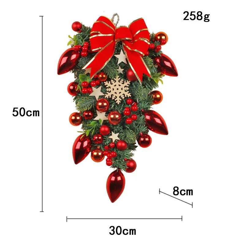 Festival wall decoration christmas decoration supplies 50cm artificial christmas wreath