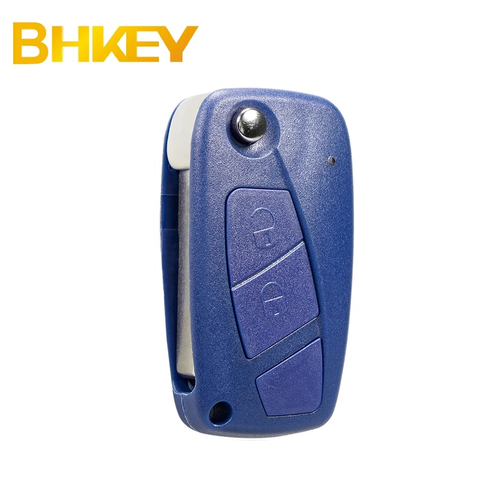 For Fiat 500 Panda Punto Bravo 2BTN 3BTN Remote Car Key 433Mhz PCF7946 Delphi BSI (Blue)