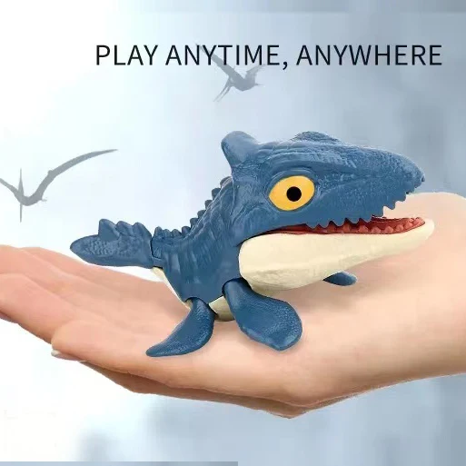 2024 Hot selling biting hand dinosaur toy new strange multi-articular movable Overlord animal model fun toys for children
