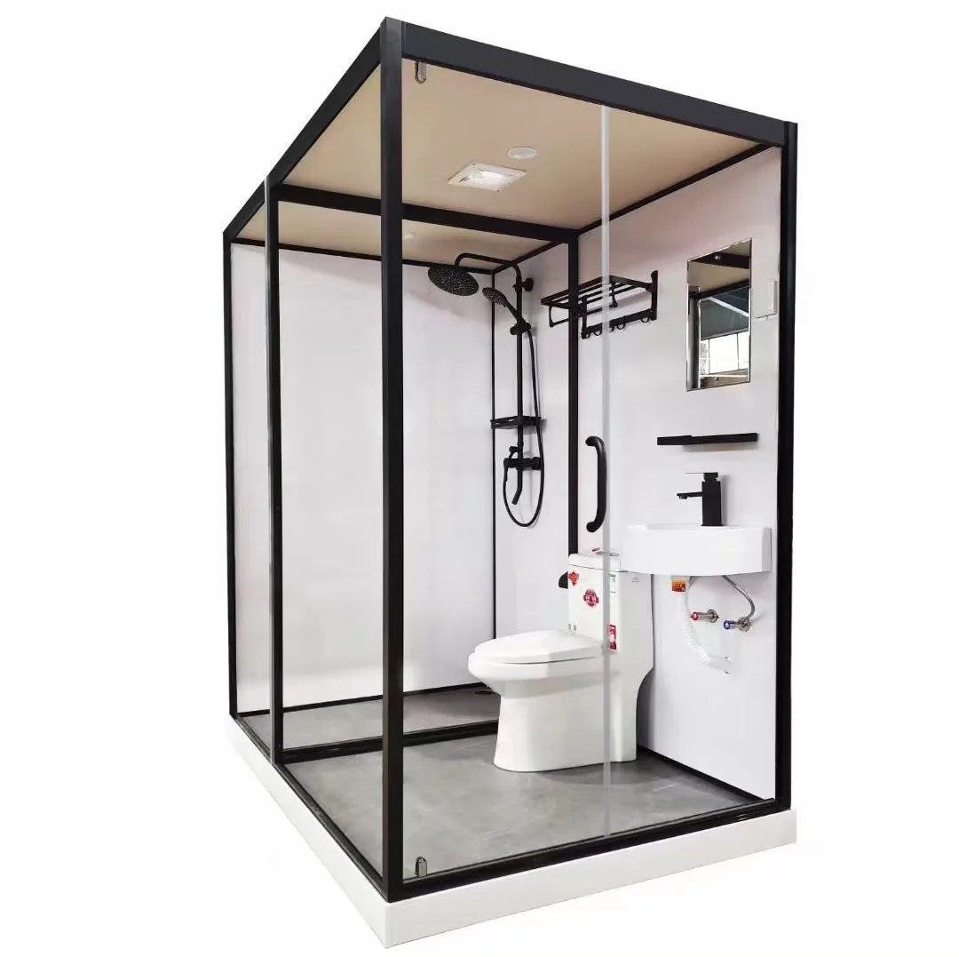 High Quality Bathroom Pod With Shower Set Wash Basin Faucet And Toilet Functions Hotel Bathroom Apartments