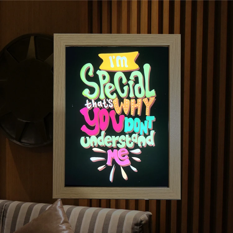 Manufacturers direct sales of LED modern luminous lights picture frames LED lights decoration paintings bedside lamp paintings