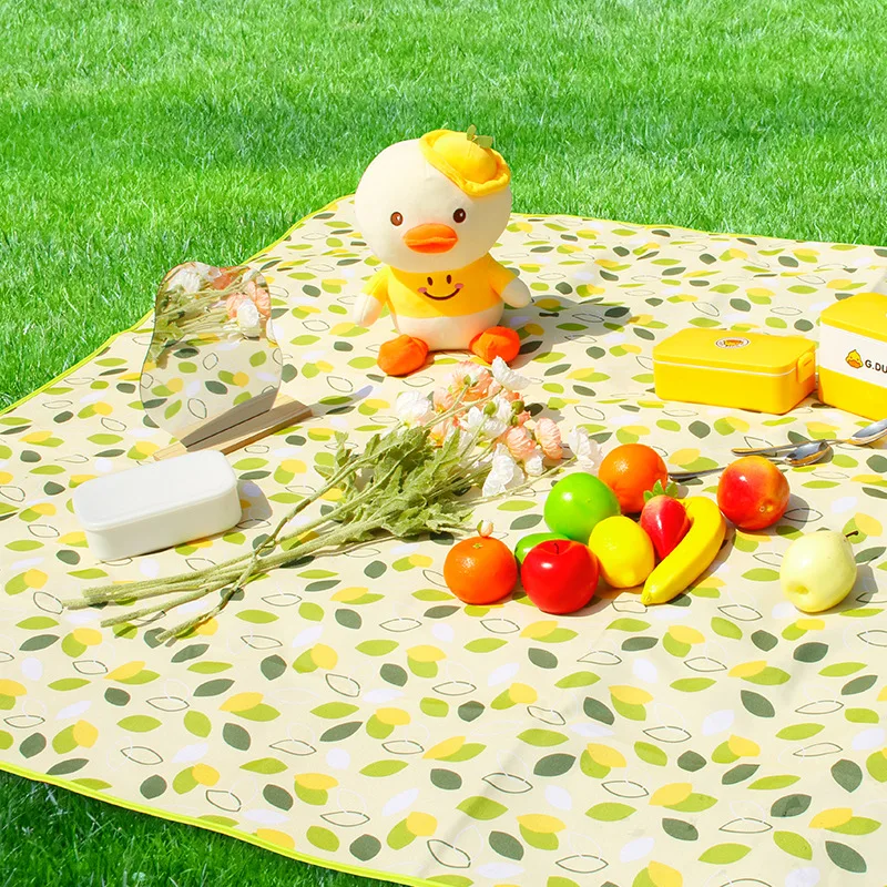 Waterproof Picnic Blanket Portable with Carry Strap for Beach Mat Family Outdoor Camping Party
