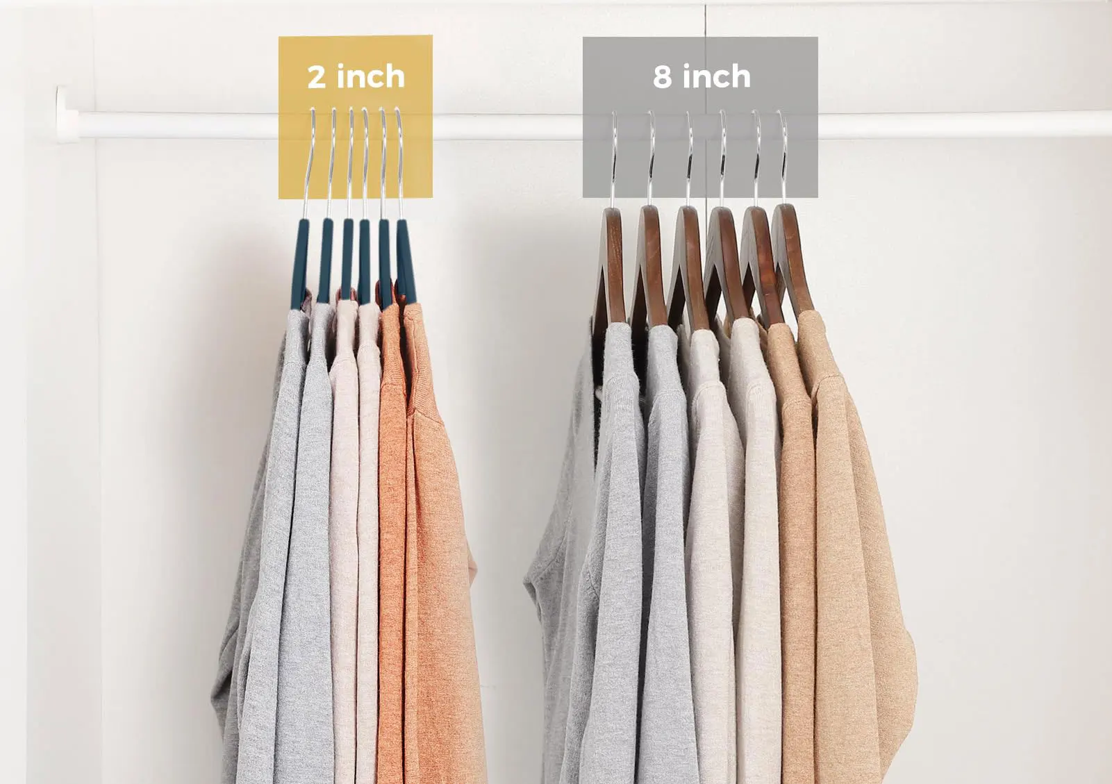 Wholesale Modern Space Saving Navy Non Slip Flocked Suit Coat Clothes Velvet Hanger 60 Pack